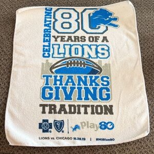 80th Anniversary Commemorative Towel - Blue and White